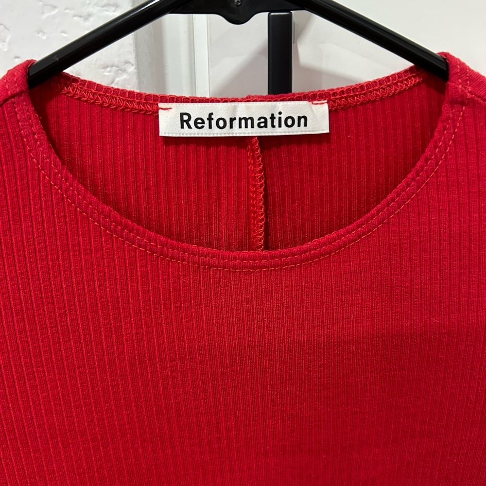 Reformation Red Mini Dress - Picture 5 of 6